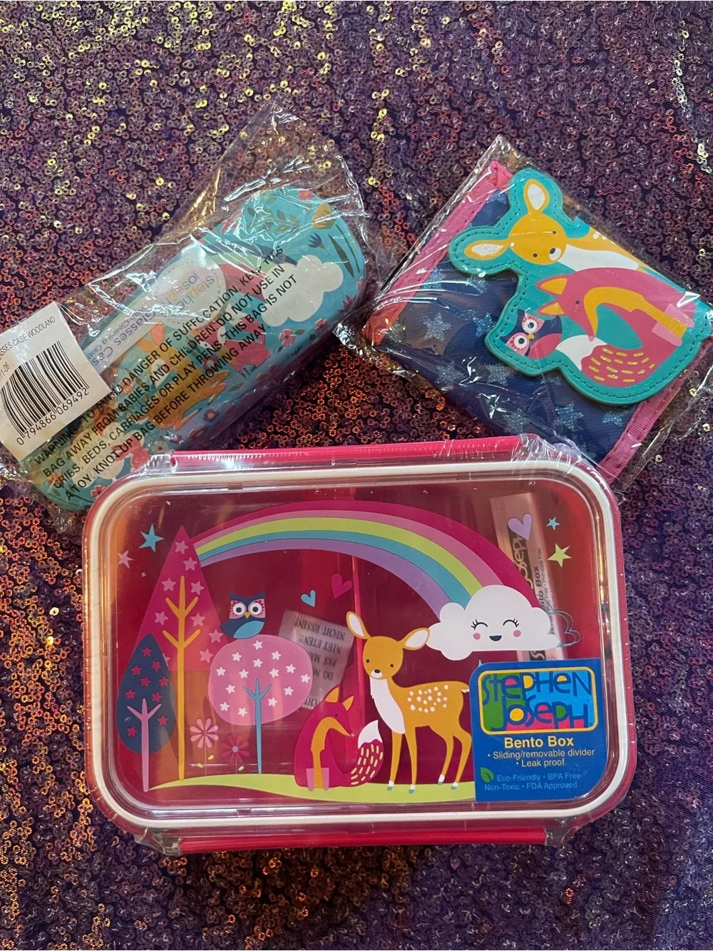 Kids Pink Animal & Castle Snack Bags - 13 lunchboxes individual or bulk